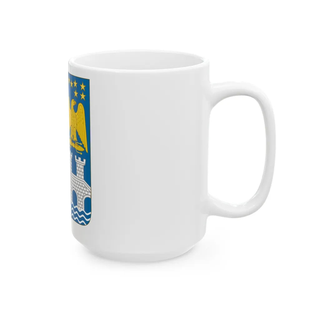 Arms of Bernadotte - White Coffee Mug-Go Mug Yourself