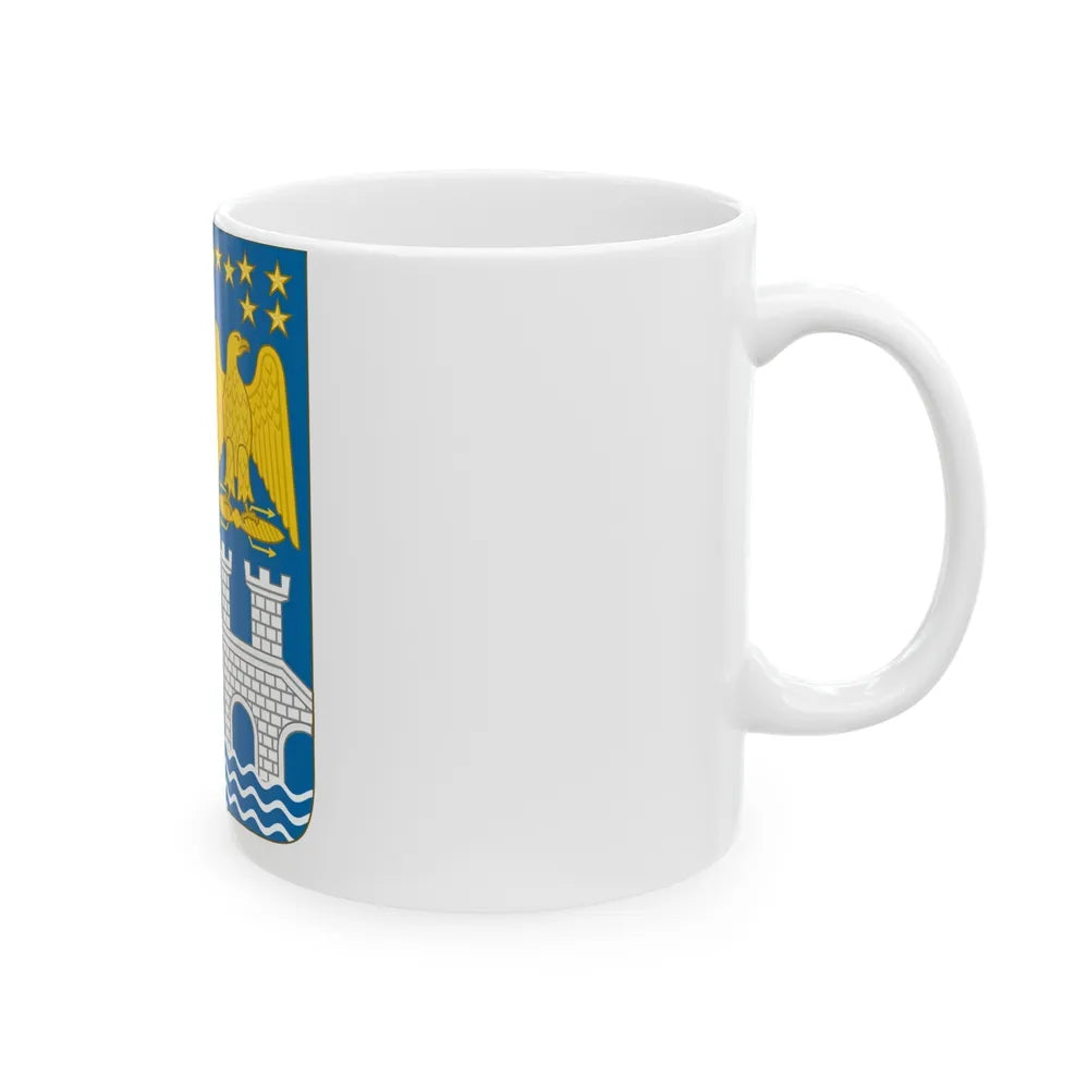 Arms of Bernadotte - White Coffee Mug-Go Mug Yourself