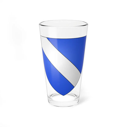 Arms of Bissett of Beaufort (Scotland) (Coat of Arms) Pint Glass 16oz 16oz - Go Mug Yourself