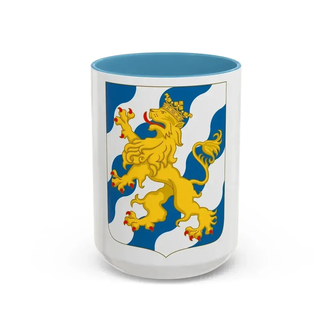 Arms of Bjelbo - Accent Coffee Mug 15oz Light Blue - Go Mug Yourself