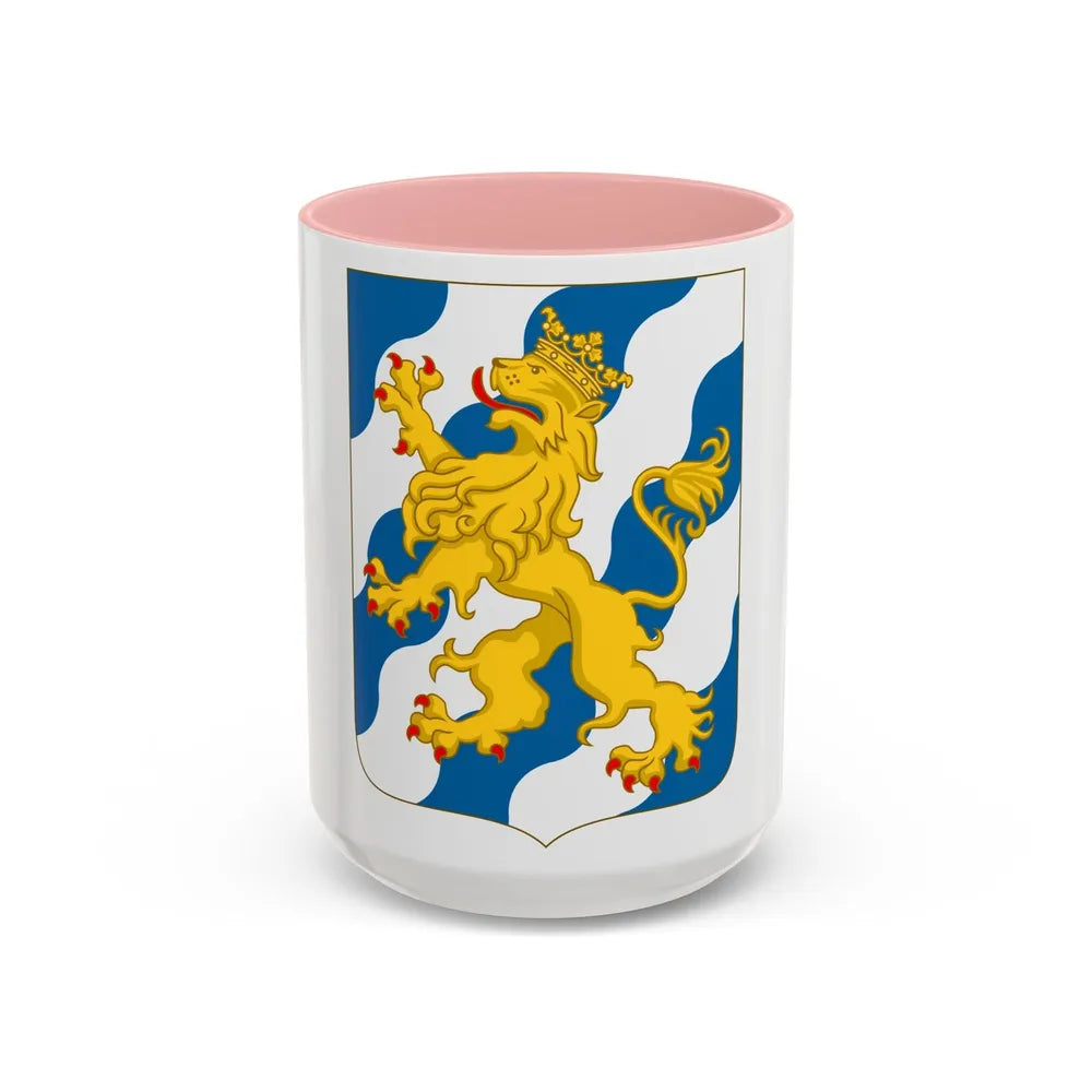 Arms of Bjelbo - Accent Coffee Mug-15oz-Pink-Go Mug Yourself