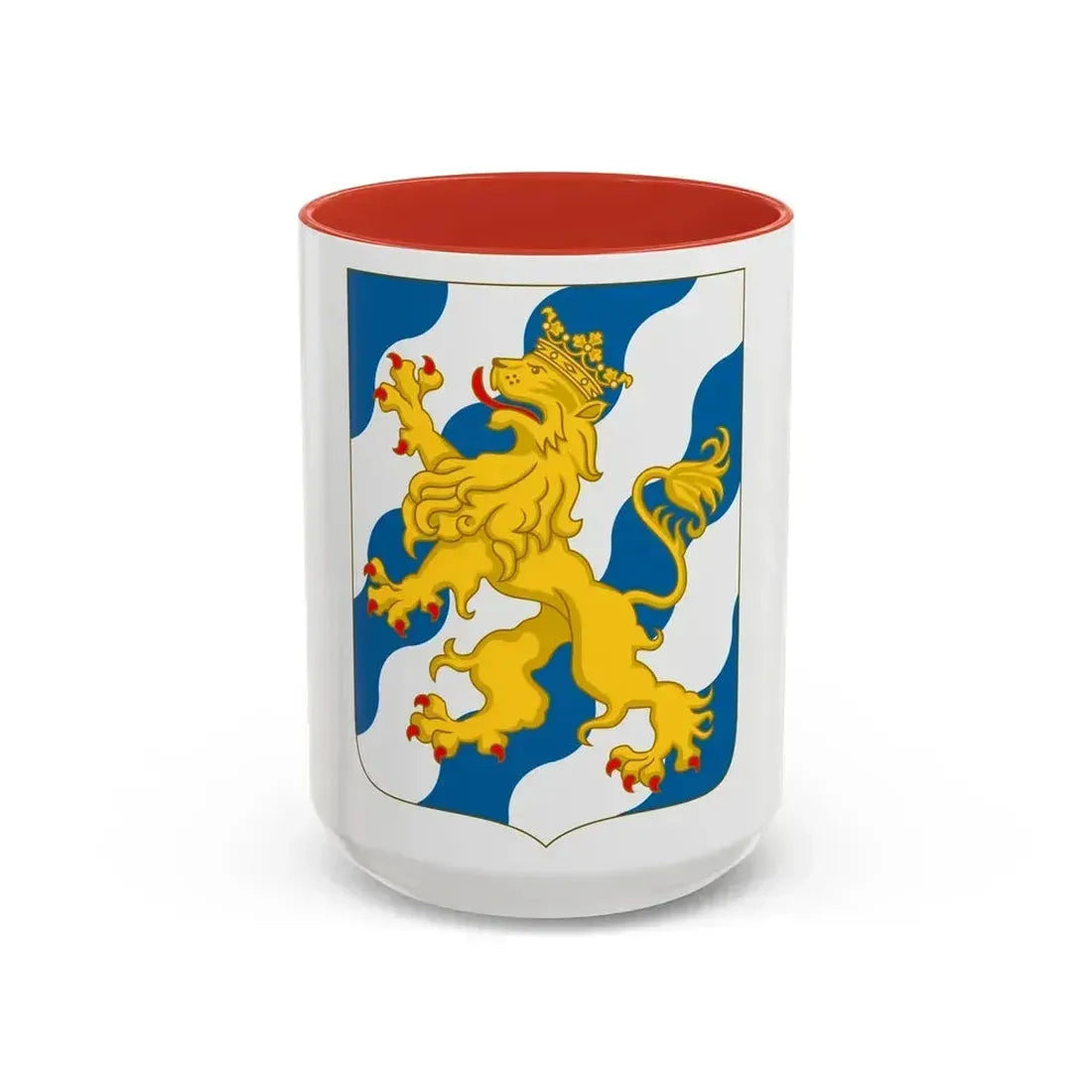 Arms of Bjelbo - Accent Coffee Mug 15oz Red - Go Mug Yourself