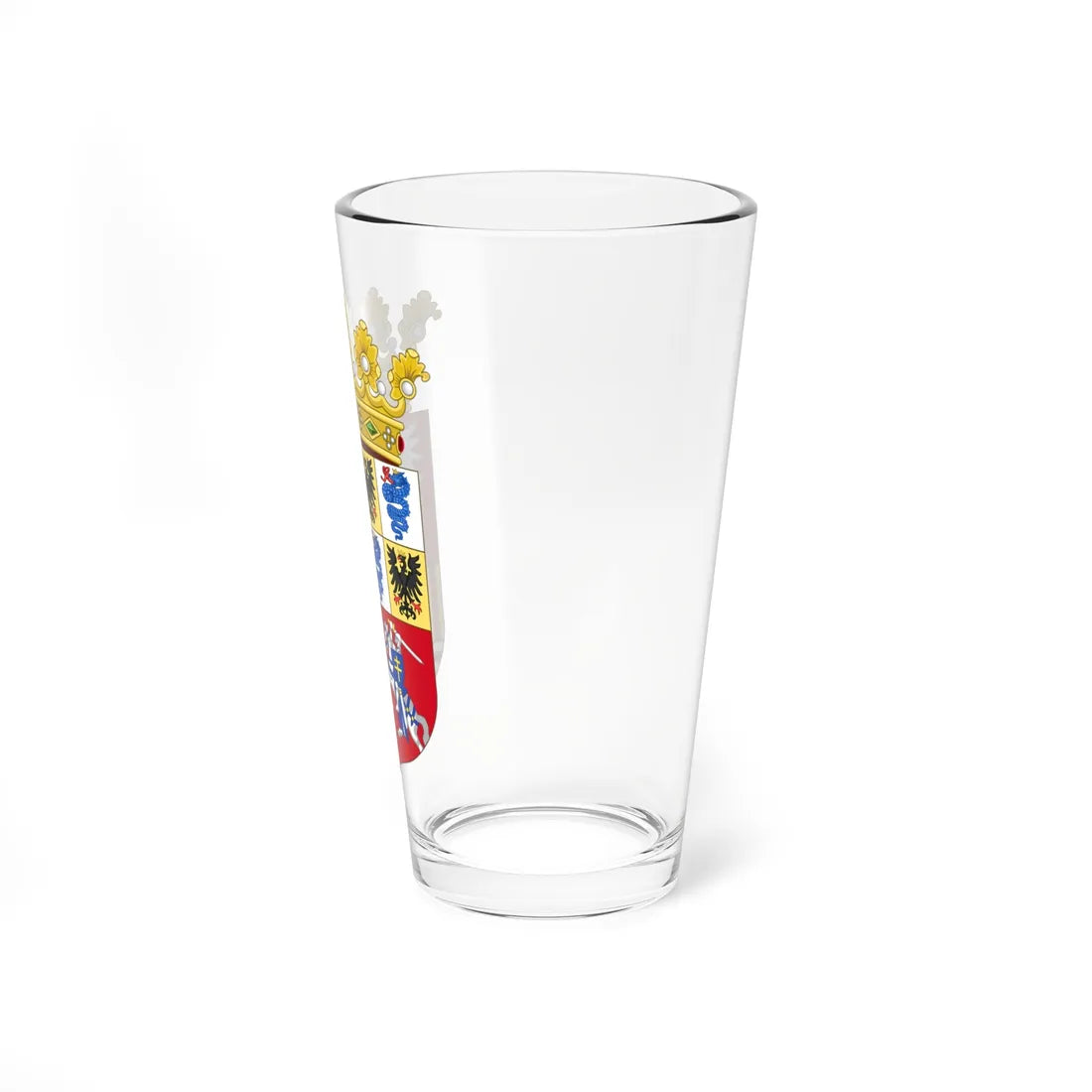 Arms of Bona Sforza dAragona Queen consort of Poland (Lithuania) (Coat of Arms) Pint Glass 16oz - Go Mug Yourself