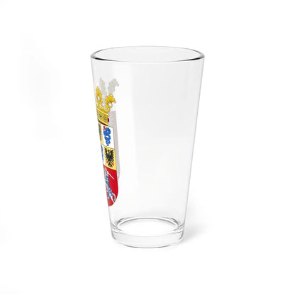 Arms of Bona Sforza dAragona Queen consort of Poland (Lithuania) (Coat of Arms) Pint Glass 16oz - Go Mug Yourself