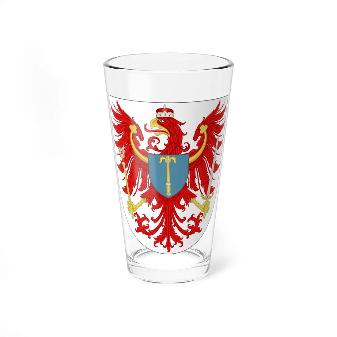 Arms of Brandenburg (Denmark) (Coat of Arms) Pint Glass 16oz 16oz - Go Mug Yourself