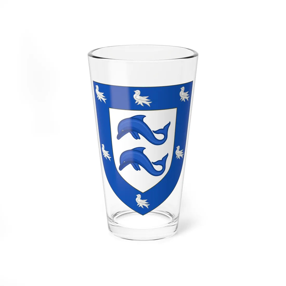 Arms of Brighton and Hove (England) (Coat of Arms) Pint Glass 16oz 16oz - Go Mug Yourself