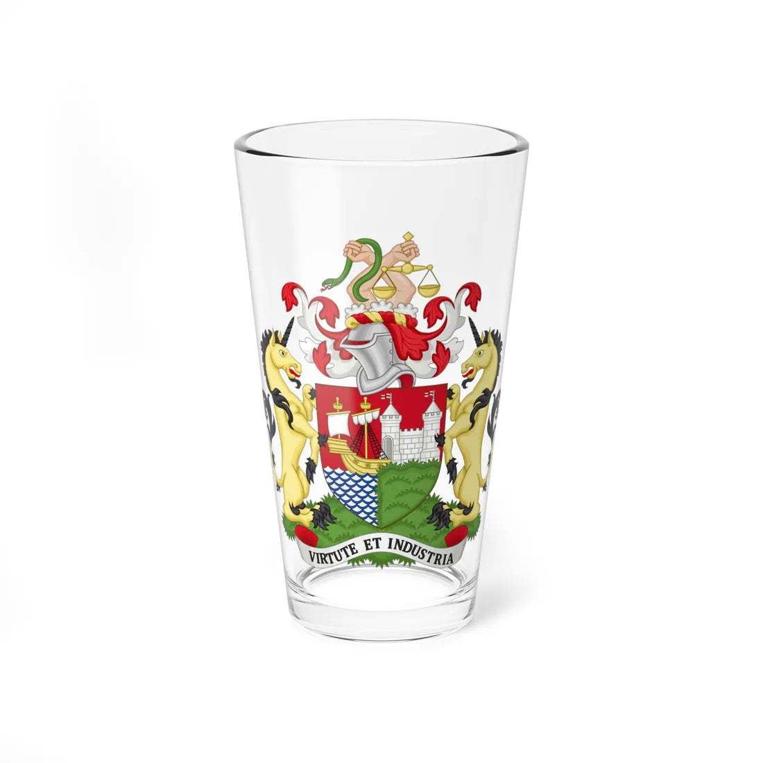 Arms of Bristol City Council (England) (Coat of Arms) Pint Glass 16oz - Go Mug Yourself