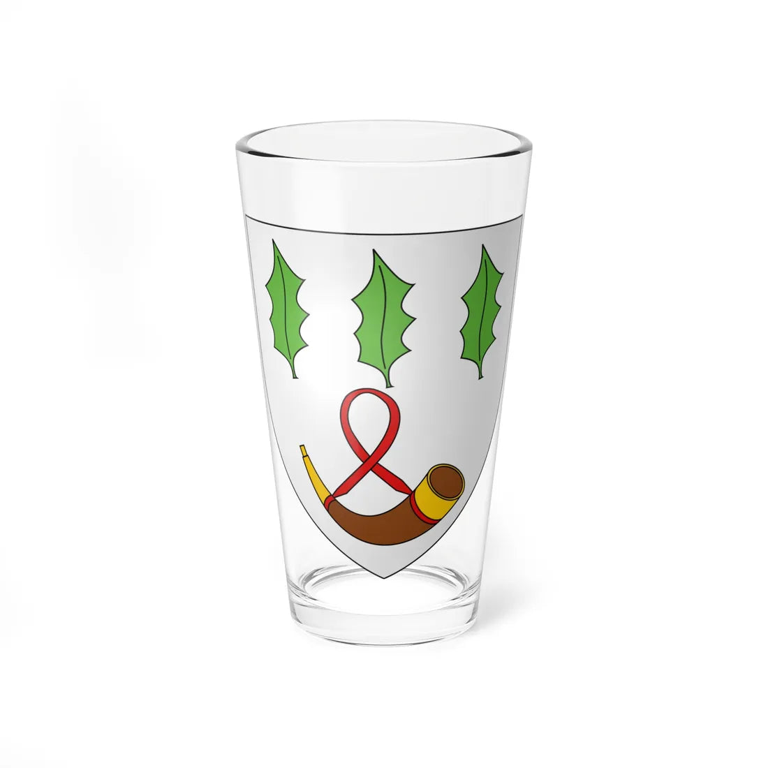 Arms of Burnett of Leys (Scotland) (Coat of Arms) Pint Glass 16oz 16oz - Go Mug Yourself