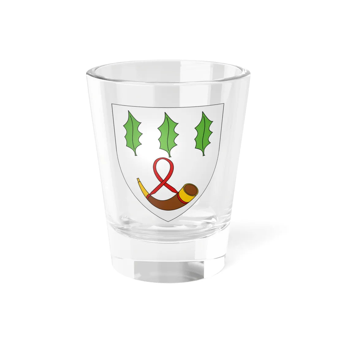 Arms of Burnett of Leys (Scotland) (Coat of Arms) Shot Glass 1.5oz 1.5oz - Go Mug Yourself