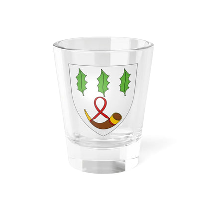 Arms of Burnett of Leys (Scotland) (Coat of Arms) Shot Glass 1.5oz 1.5oz - Go Mug Yourself