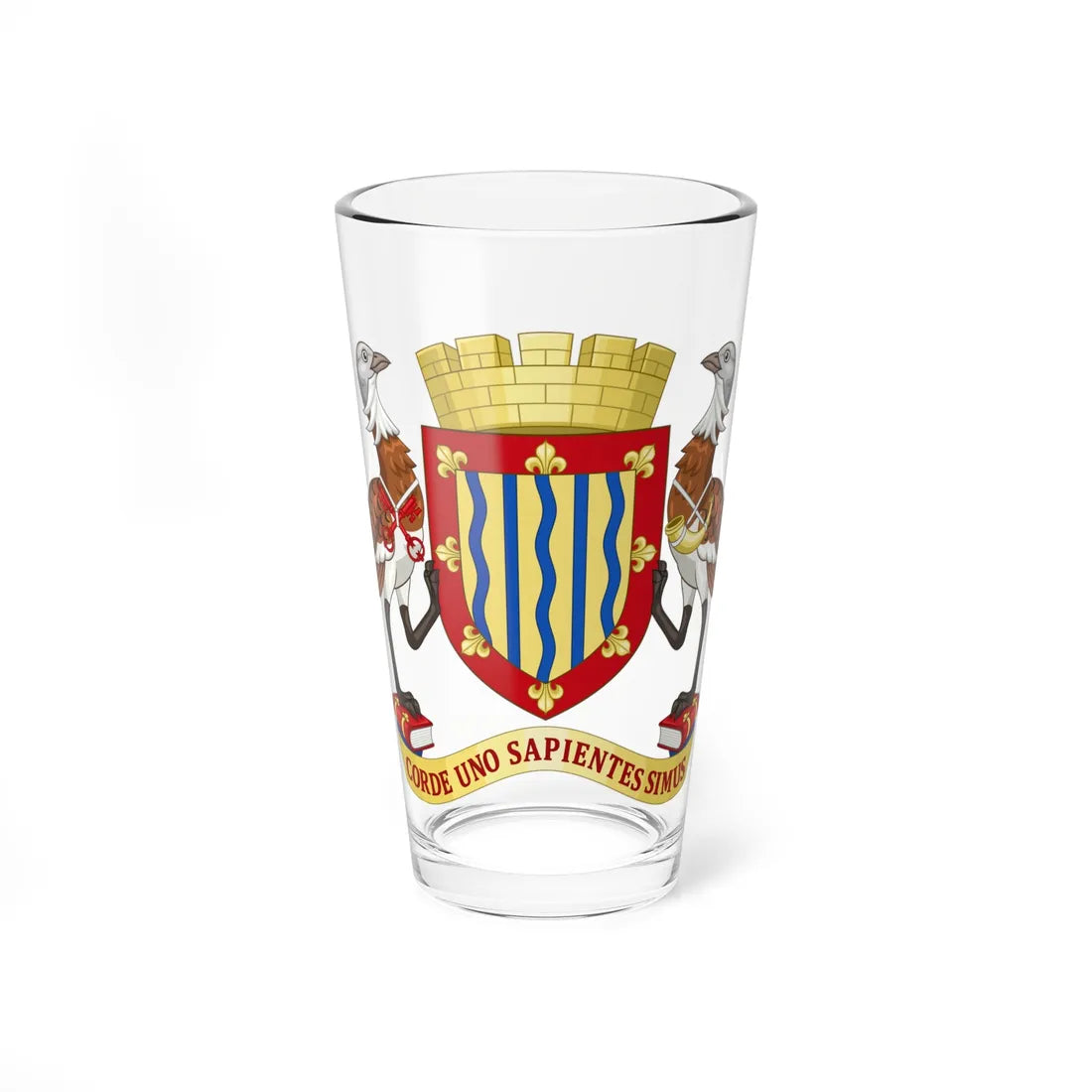 Arms of Cambridgeshire County Council (England) (Coat of Arms) Pint Glass 16oz 16oz - Go Mug Yourself