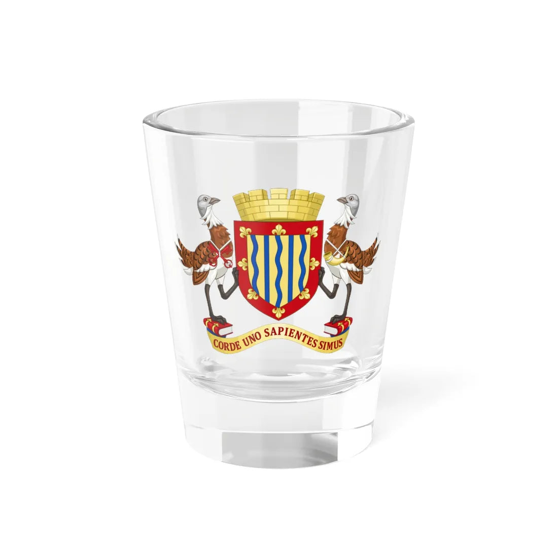 Arms of Cambridgeshire County Council (England) (Coat of Arms) Shot Glass 1.5oz 1.5oz - Go Mug Yourself