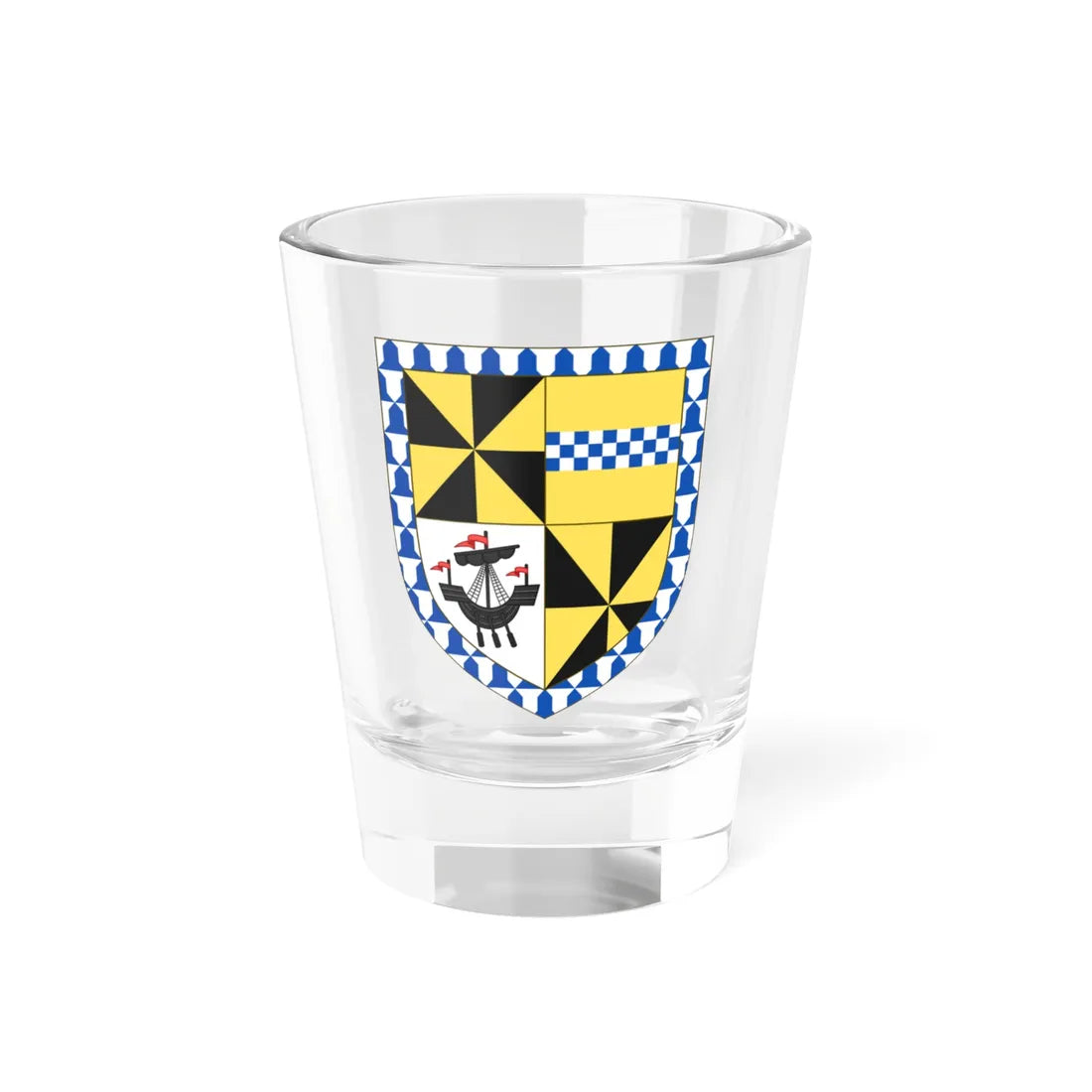 Arms of Campbell of Barcaldine (Scotland) (Coat of Arms) Shot Glass 1.5oz 1.5oz - Go Mug Yourself