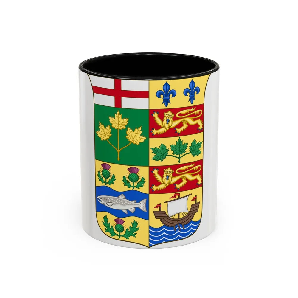 Arms of Canada 1868 - Accent Coffee Mug-11oz-Black-Go Mug Yourself