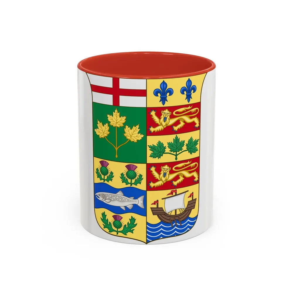 Arms of Canada 1868 - Accent Coffee Mug-11oz-Red-Go Mug Yourself