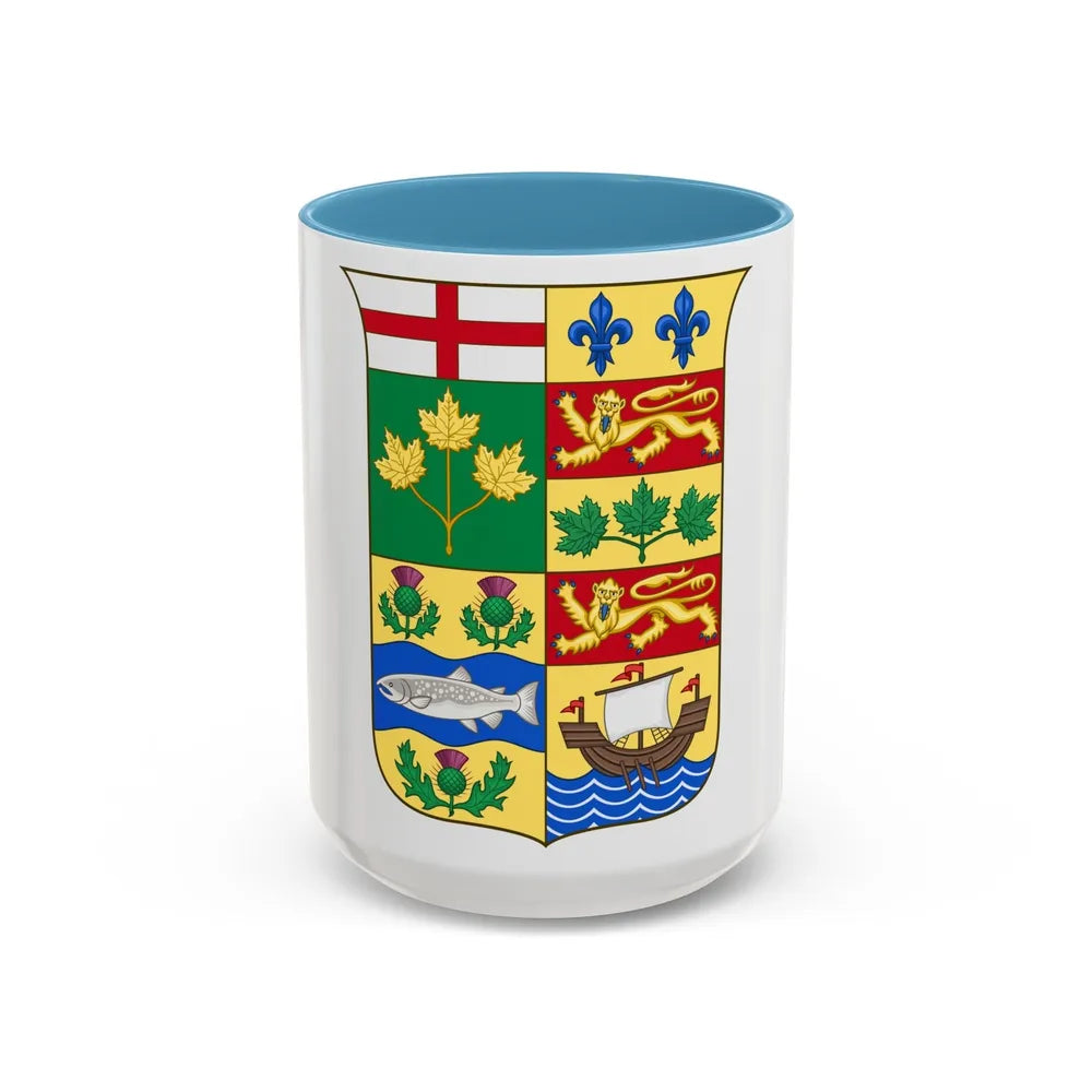 Arms of Canada 1868 - Accent Coffee Mug-15oz-Light Blue-Go Mug Yourself