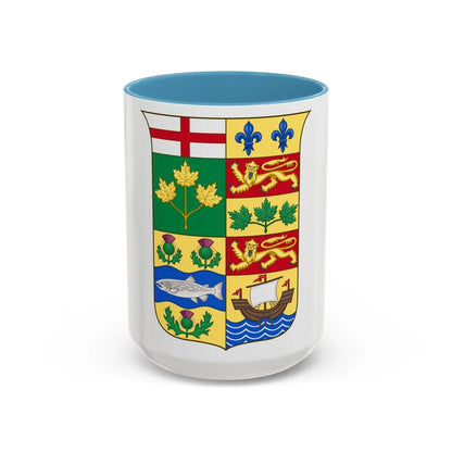 Arms of Canada 1868 - Accent Coffee Mug-15oz-Light Blue-Go Mug Yourself