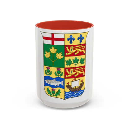 Arms of Canada 1868 - Accent Coffee Mug-15oz-Red-Go Mug Yourself