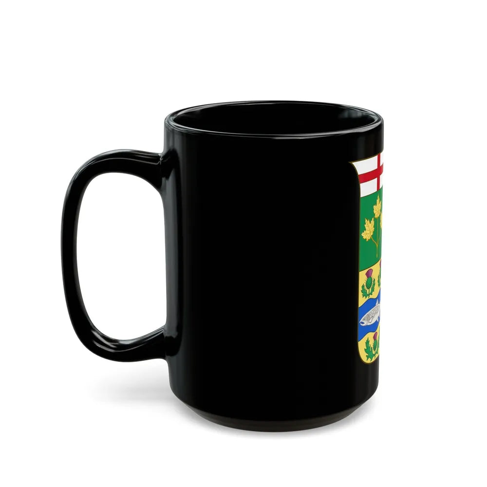 Arms of Canada 1868 - Black Coffee Mug-Go Mug Yourself