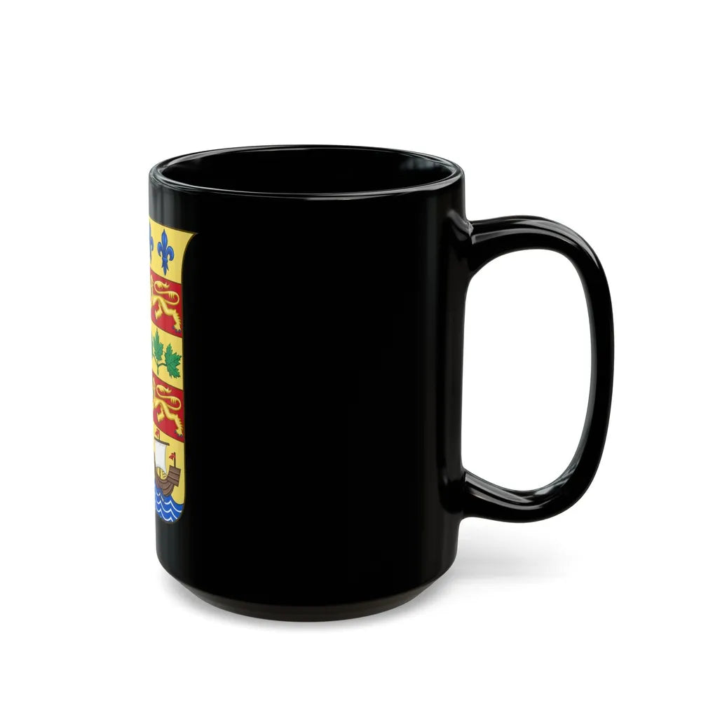 Arms of Canada 1868 - Black Coffee Mug-Go Mug Yourself