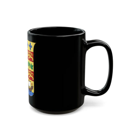 Arms of Canada 1868 - Black Coffee Mug-Go Mug Yourself