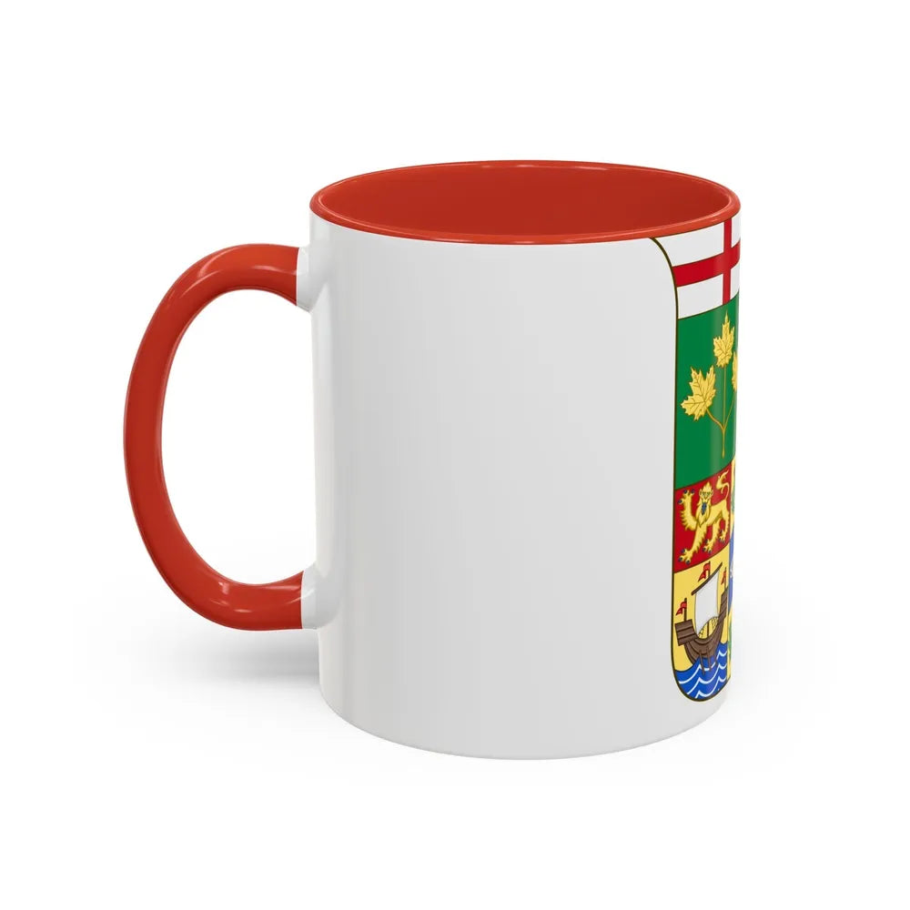 Arms of Canada 1870 - Accent Coffee Mug-Go Mug Yourself