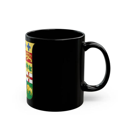 Arms of Canada 1870 - Black Coffee Mug-Go Mug Yourself