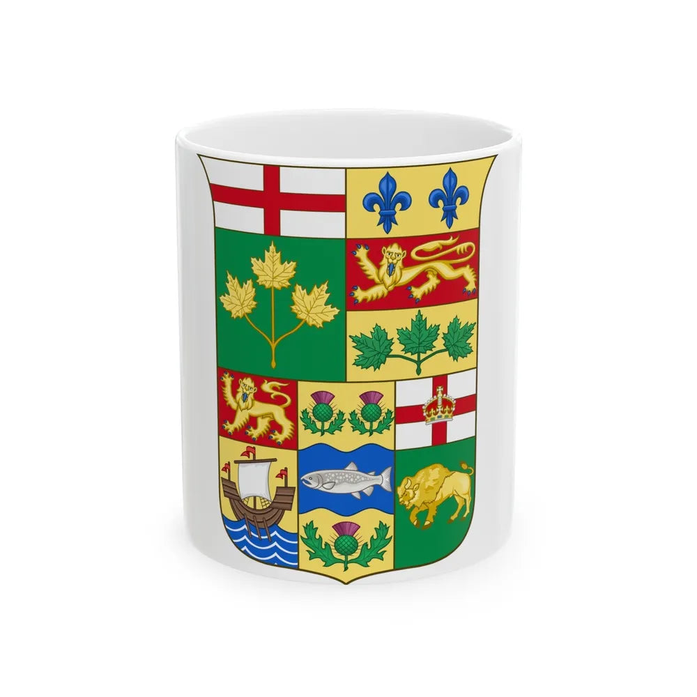 Arms of Canada 1870 - White Coffee Mug-11oz-Go Mug Yourself