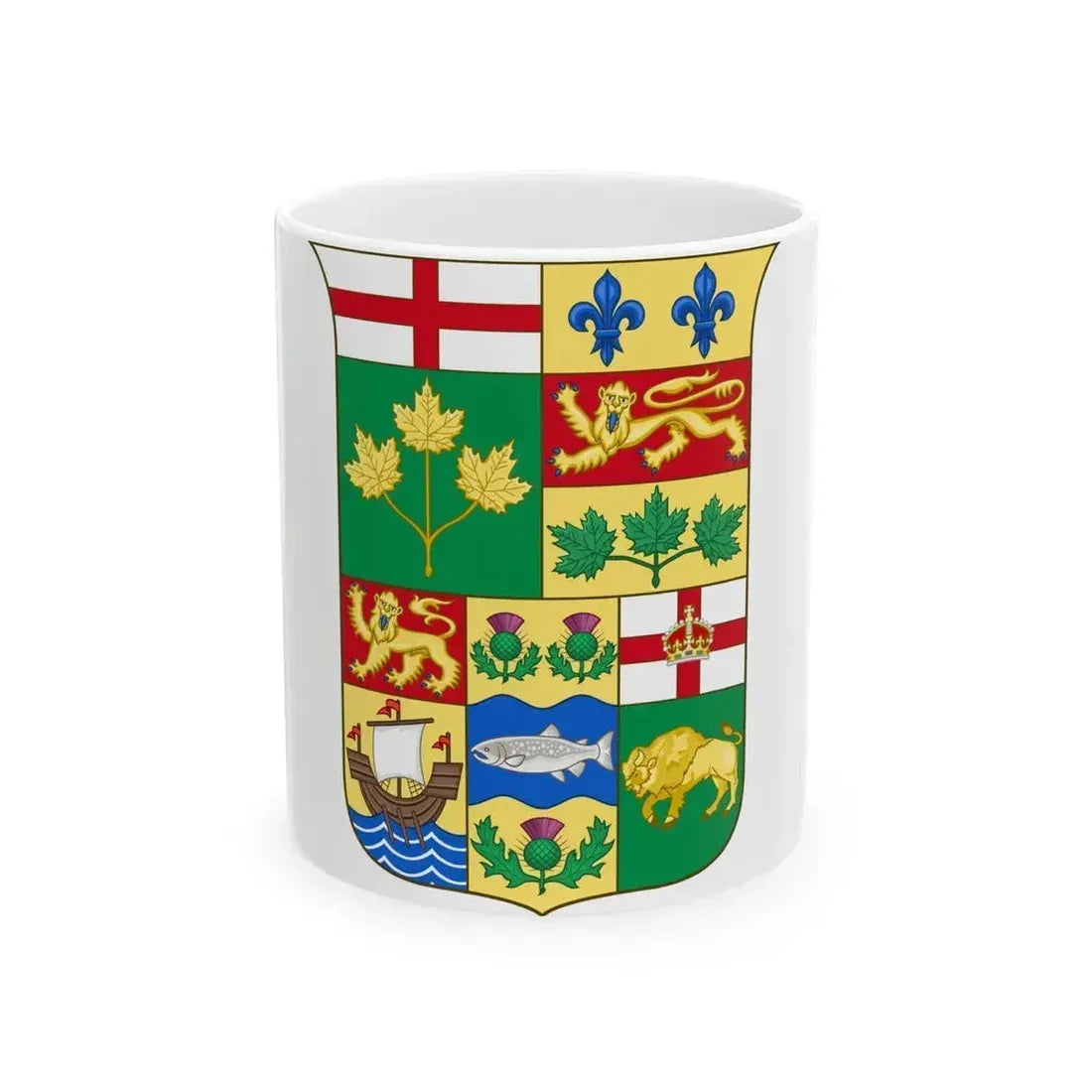 Arms of Canada 1870 - White Coffee Mug 11oz - Go Mug Yourself