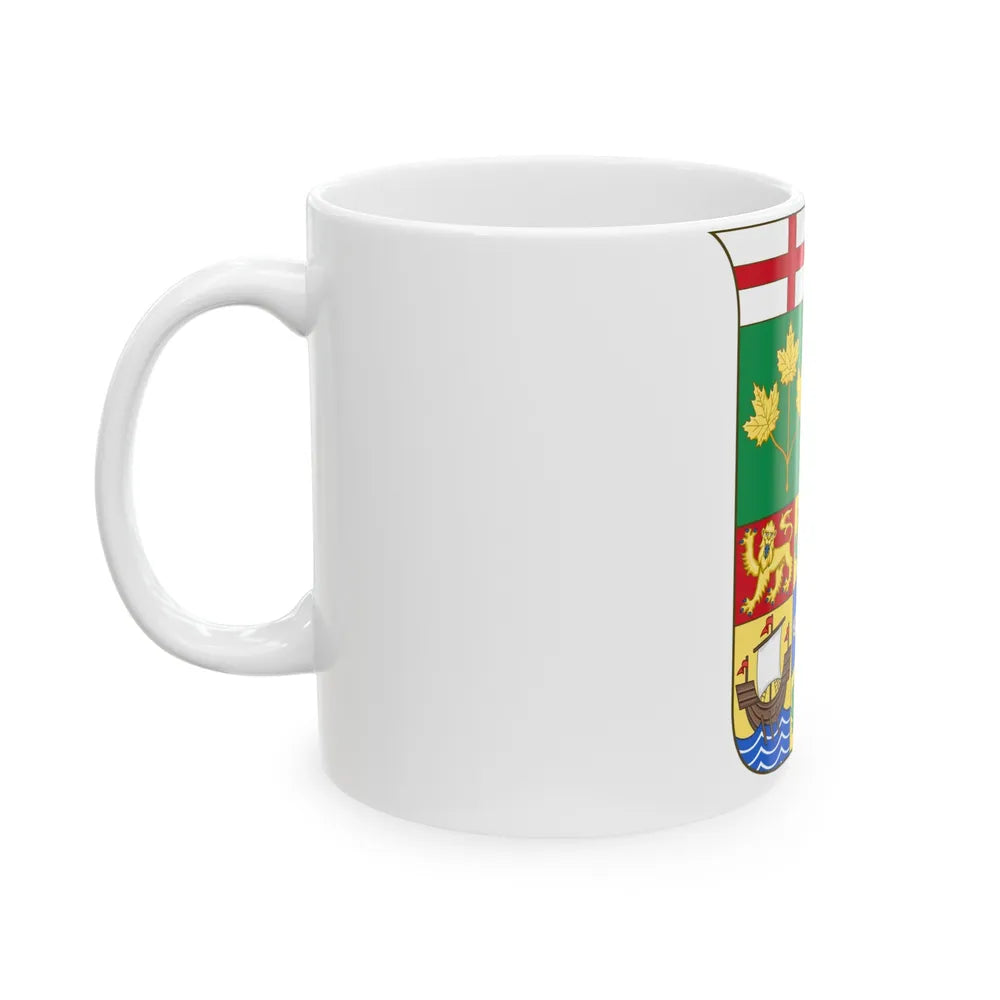 Arms of Canada 1870 - White Coffee Mug-Go Mug Yourself