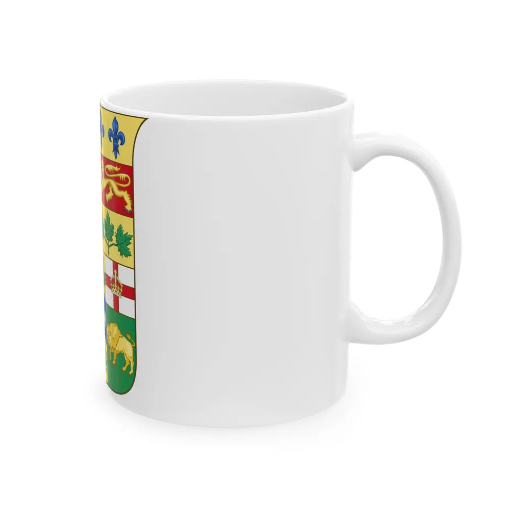 Arms of Canada 1870 - White Coffee Mug-Go Mug Yourself