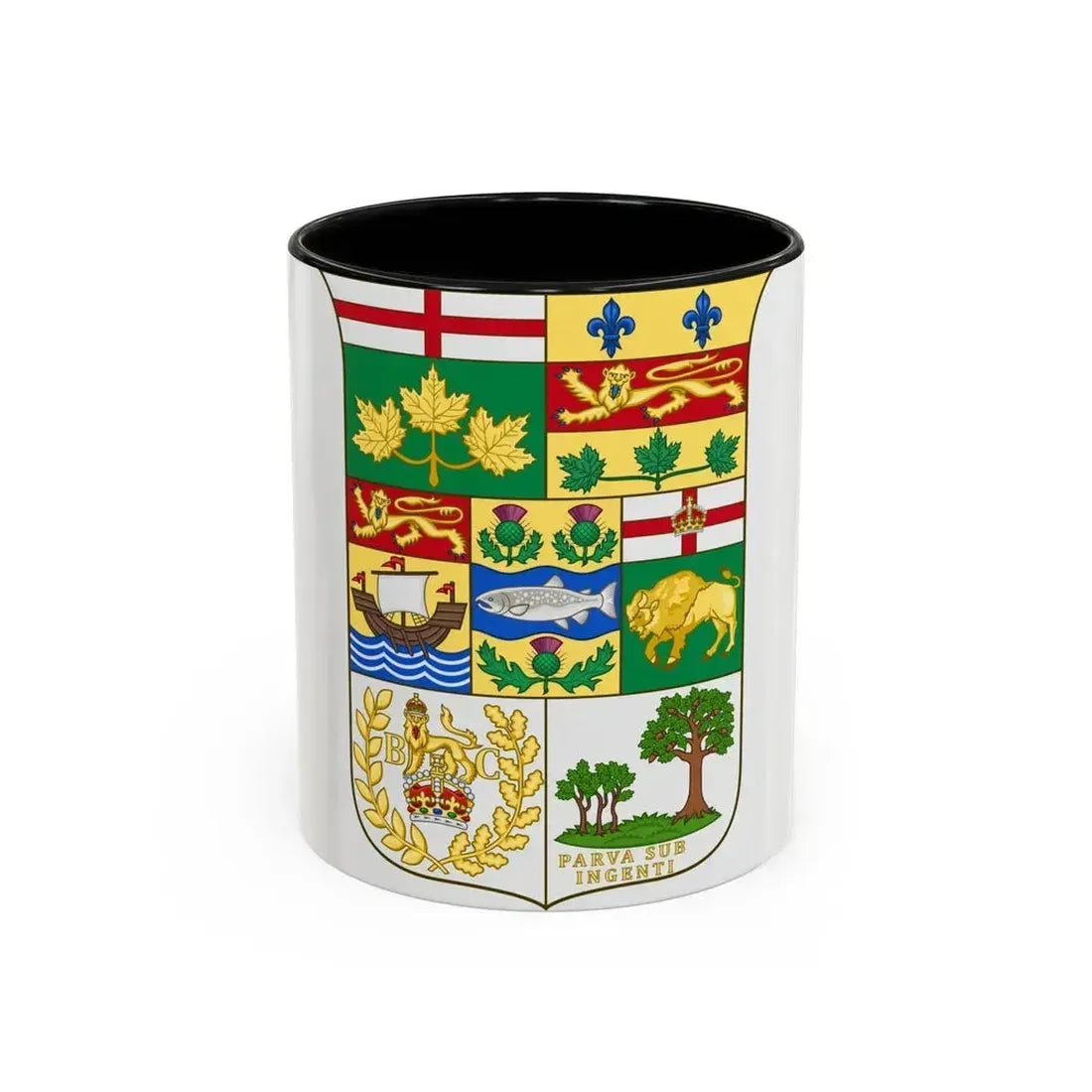 Arms of Canada 1873 - Accent Coffee Mug 11oz Black - Go Mug Yourself