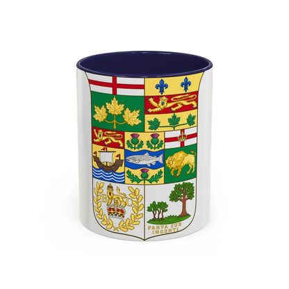 Arms of Canada 1873 - Accent Coffee Mug-11oz-Navy-Go Mug Yourself