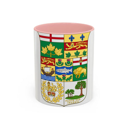 Arms of Canada 1873 - Accent Coffee Mug-11oz-Pink-Go Mug Yourself