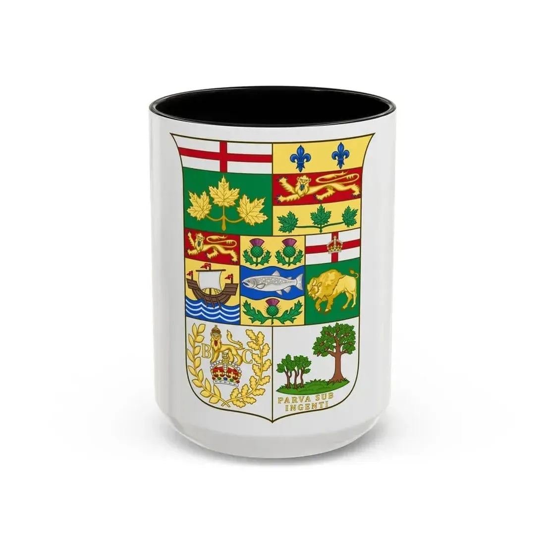 Arms of Canada 1873 - Accent Coffee Mug 15oz Black - Go Mug Yourself