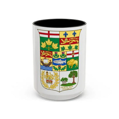 Arms of Canada 1873 - Accent Coffee Mug 15oz Black - Go Mug Yourself