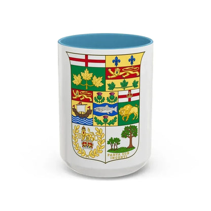 Arms of Canada 1873 - Accent Coffee Mug 15oz Light Blue - Go Mug Yourself