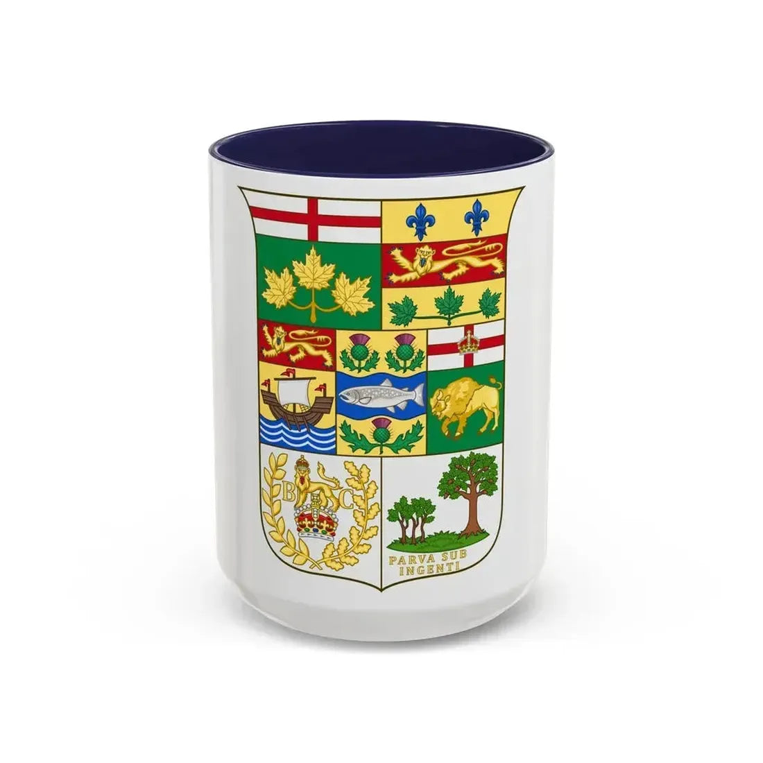 Arms of Canada 1873 - Accent Coffee Mug 15oz Navy - Go Mug Yourself