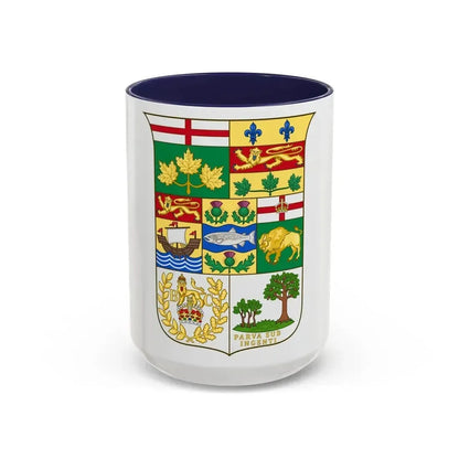 Arms of Canada 1873 - Accent Coffee Mug 15oz Navy - Go Mug Yourself