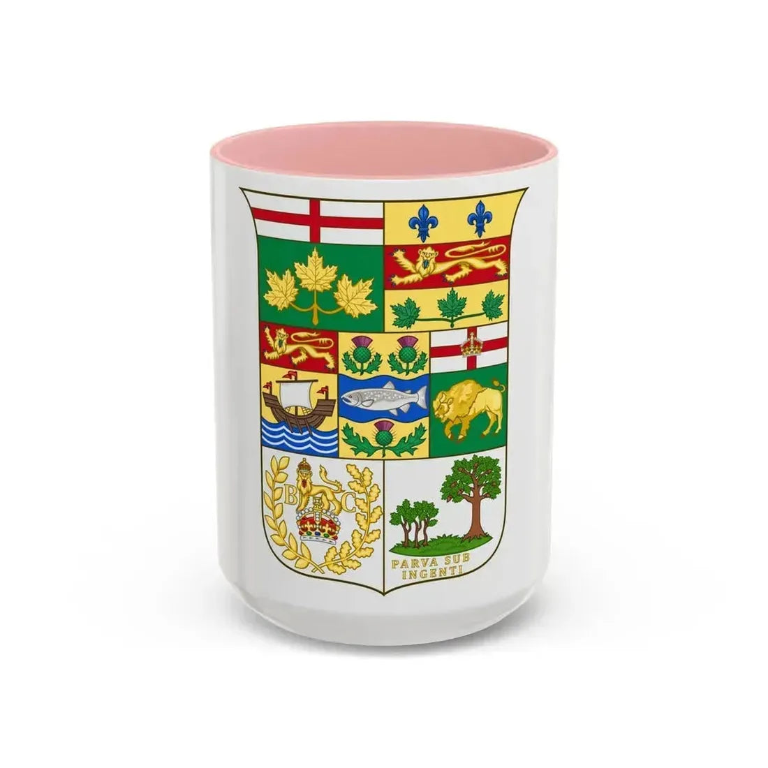 Arms of Canada 1873 - Accent Coffee Mug 15oz Pink - Go Mug Yourself