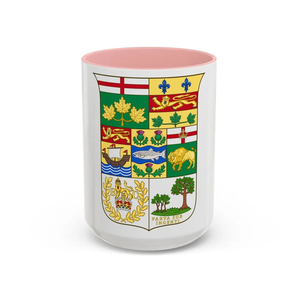 Arms of Canada 1873 - Accent Coffee Mug-15oz-Pink-Go Mug Yourself