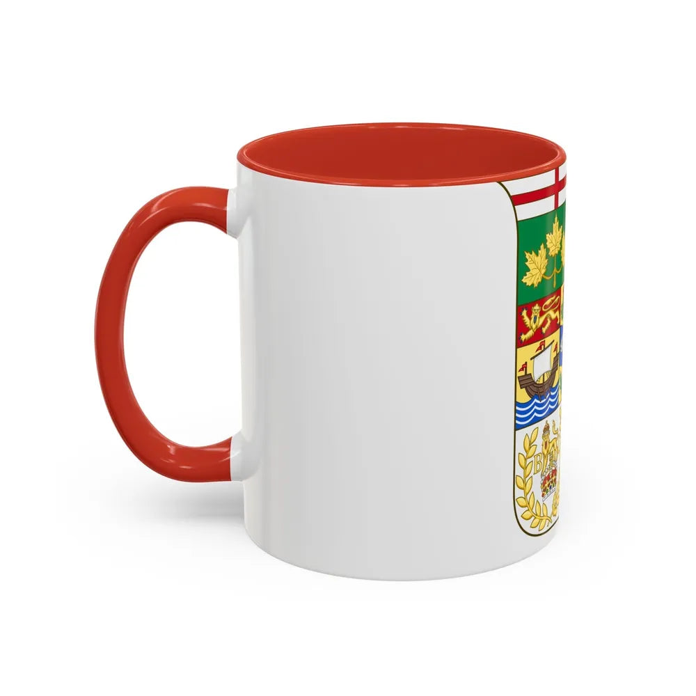 Arms of Canada 1873 - Accent Coffee Mug-Go Mug Yourself