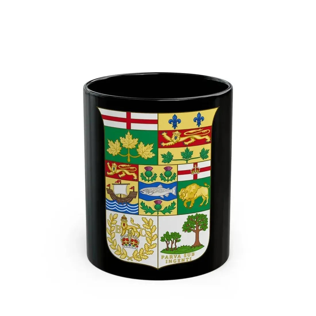 Arms of Canada 1873 - Black Coffee Mug 11oz - Go Mug Yourself
