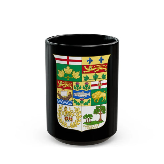 Arms of Canada 1873 - Black Coffee Mug-15oz-Go Mug Yourself