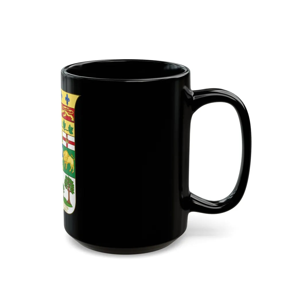 Arms of Canada 1873 - Black Coffee Mug-Go Mug Yourself