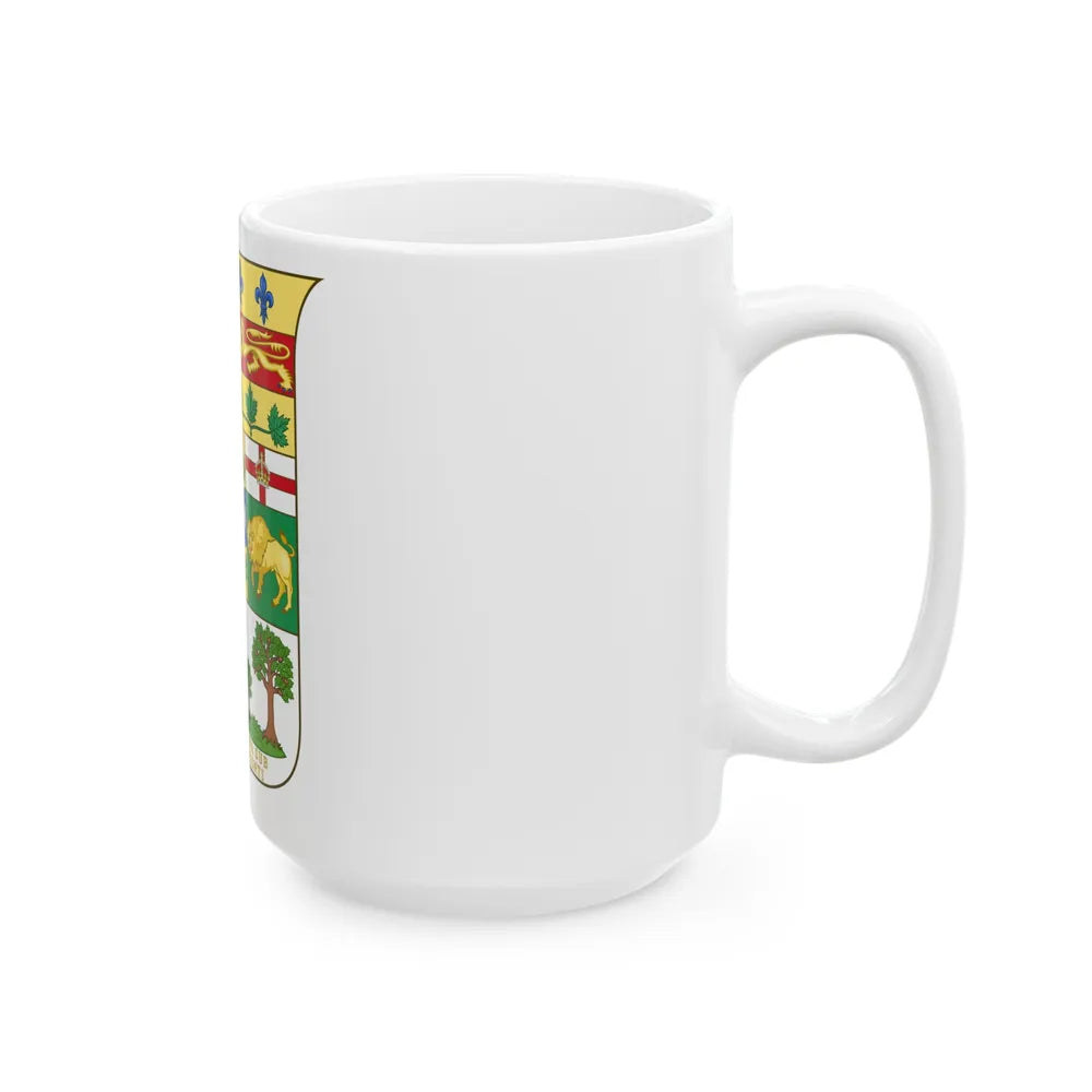 Arms of Canada 1873 - White Coffee Mug-Go Mug Yourself