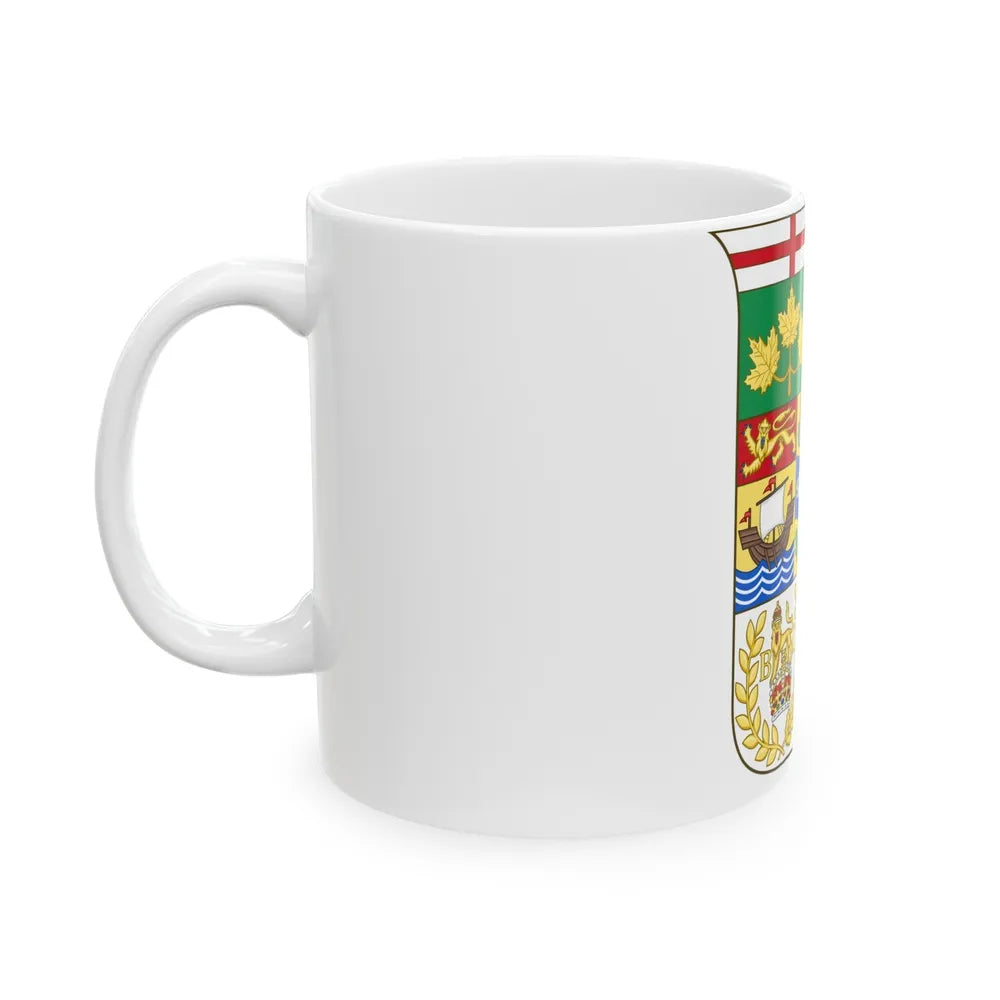 Arms of Canada 1873 - White Coffee Mug-Go Mug Yourself