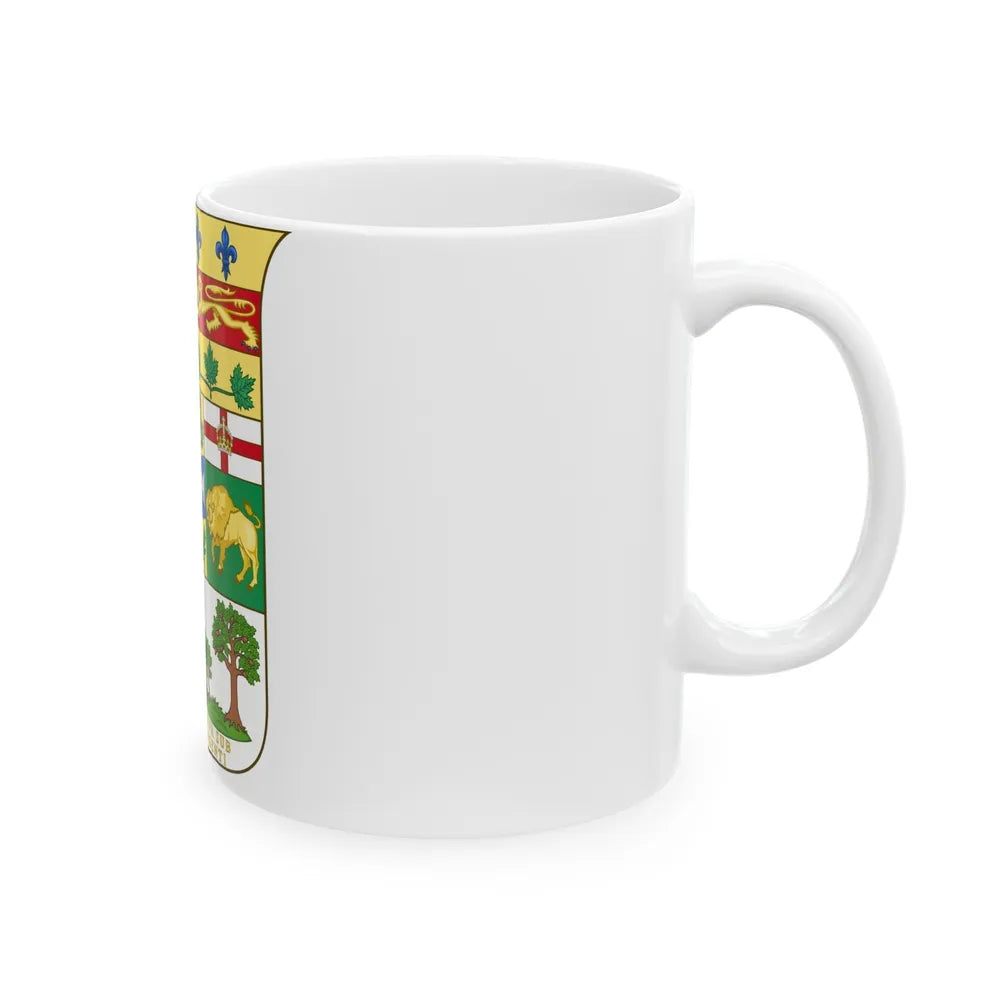 Arms of Canada 1873 - White Coffee Mug-Go Mug Yourself