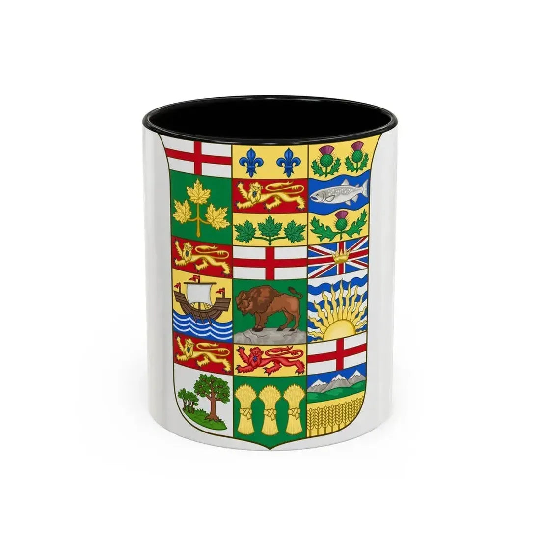 Arms of Canada 1907 - Accent Coffee Mug 11oz Black - Go Mug Yourself