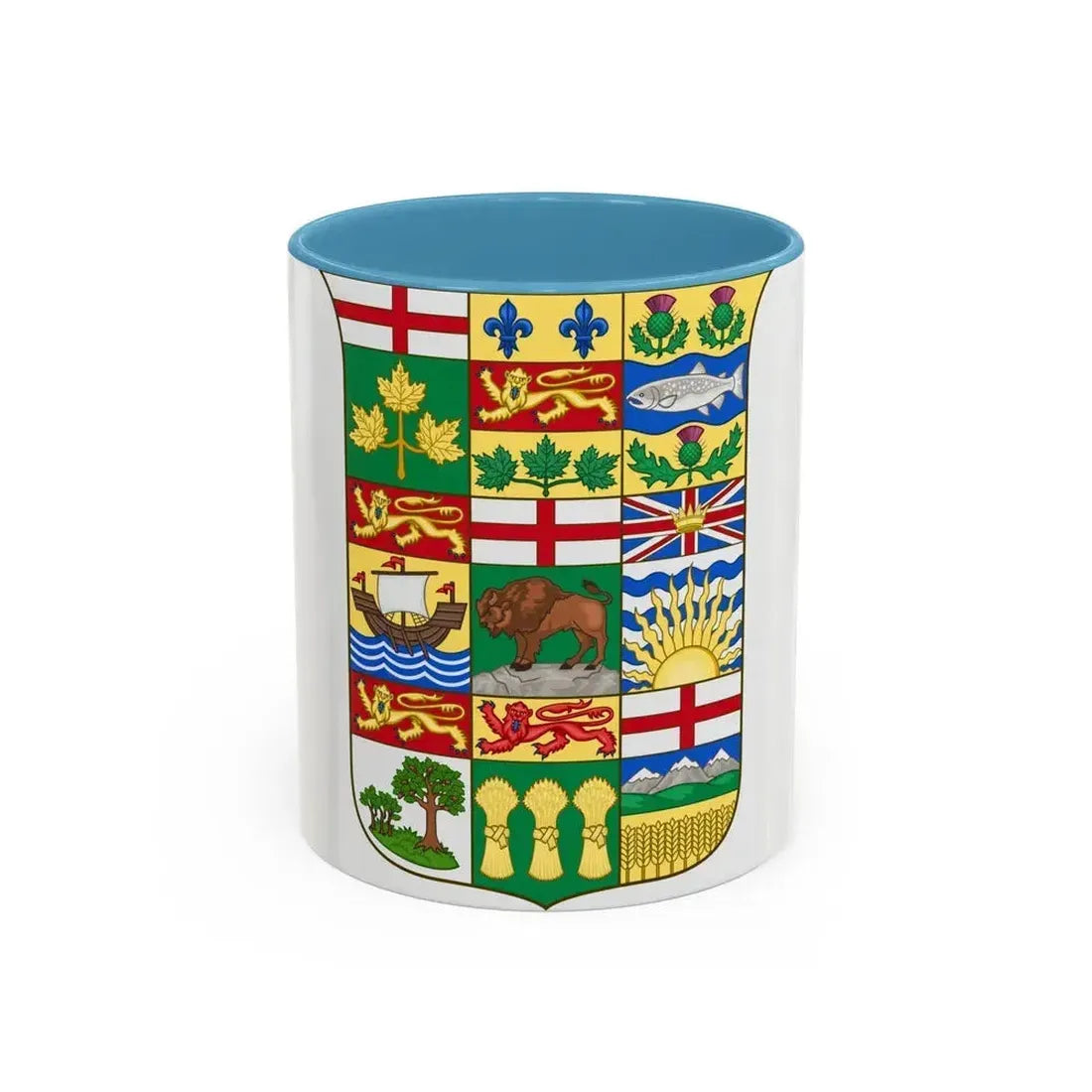 Arms of Canada 1907 - Accent Coffee Mug 11oz Light Blue - Go Mug Yourself